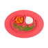 AussieSuperStore Homeware Supplies Mess-Less Baby Mini Mat - One-piece silicone place-mat & plate (Red) CBMINIMATRED